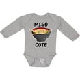 thumbnail image 3 of Inktastic Miso Cute with Miso Soup Boys or Girls Long Sleeve Baby Bodysuit, 3 of 5
