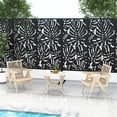 thumbnail image 2 of POSHIONS Privacy Screen Freestanding Room Divider Outdoor Privacy Metal Fence Panel Series Black 6.3 ft. H X 4 ft. W, 2 of 6