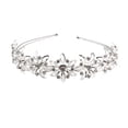thumbnail image 1 of Wedding Bridal Rhinestone Decorated Hair Barrettes / Hairband / Hair Loop (Sliver), 1 of 5