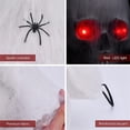 thumbnail image 5 of xiaxaixu Décoration de Crâne d'Halloween, Décorations de Crâne d'Halloween Activées par la Voix avec Yeux Rouges LED Fausse Araignée, Décorations de Maison Hantée, 5 of 5