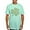 Teal Ice, variant on CafePress - Skullcloverlightgreenwhite T Shirt - Men's Fitted T-Shirt