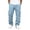 Light Blue_011, variant on Domuza Cargo Sweatpants for Men Straight Wide Leg Baggy Pants Drawstring Elastic Waist Jogger Sweatpant Stretch Trouser with Pockets