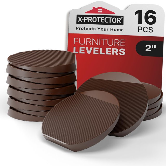 Niveladores para muebles X-Protector, 16 piezas, calzas de goma de 5 cm