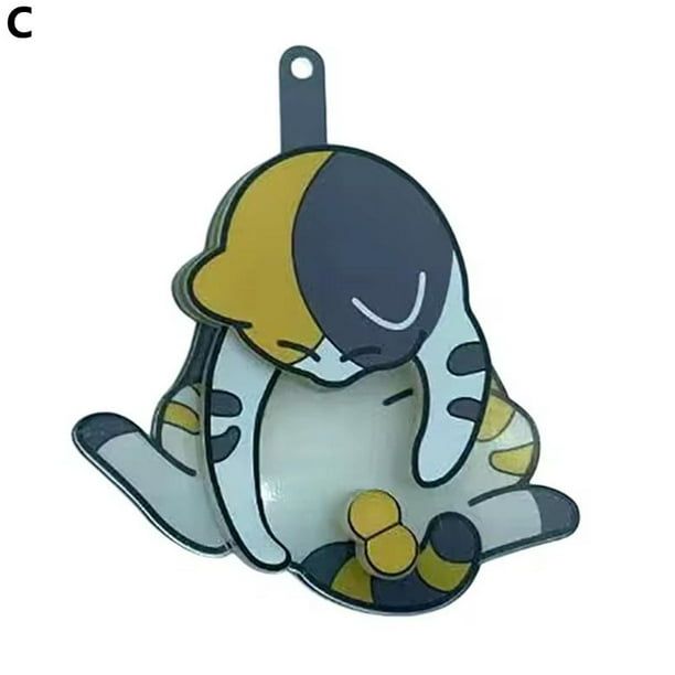 Llavero con forma de huevo extraíble y gato, divertido y creativo, con forma de bolsa de acrílico giratoria, ideal como regalo.