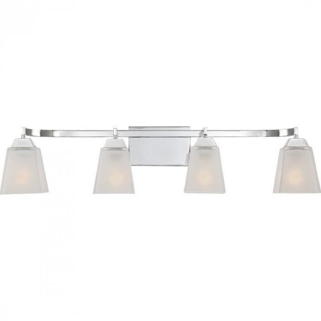 Quoizel Loft Bath Fixture with 4 Lights in Polished Chrome
