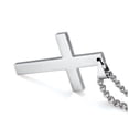 thumbnail image 4 of Stainless Steel Cross Pendant Necklace for Men, 4 of 5