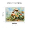 thumbnail image 3 of ONETECH Plant mushroom canvas wall art Interesting mushroom picture Vintage mushroom poster Abstract painting artwork Modern living room Bedroom Bathroom Kitchen decor, 3 of 6