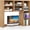 Natural, variant on Desktop Bookshelf, Desk Hutch Dorm w/ 7 Cubes & 3 Adjustable Shelves, Desk Shelf for Up to 27" Computer Monitors, Wooden Desktop Storage Organizer for Dorm College Office Home (Burlywood)