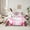 Pink White, variant on Manfei Kawaii Christmas Snowman 7-Piece Bedding Comforter Set,Polka Dots Bowtie King Bedding Sets,White Red Bed Sheets For Kids,Microfiber Bedroom Decor Reversible