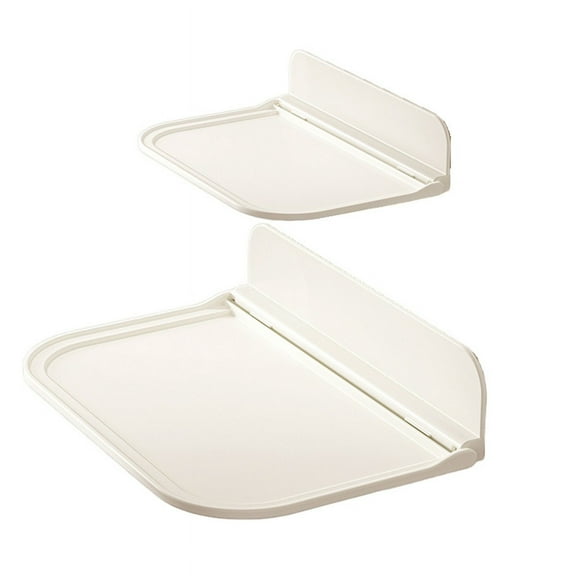 2PCS Portable Bedside Storage Shelf Wall-Mounted Rack Foldable Hanging Shelf Kitchen Bathroom Storage Holder,C