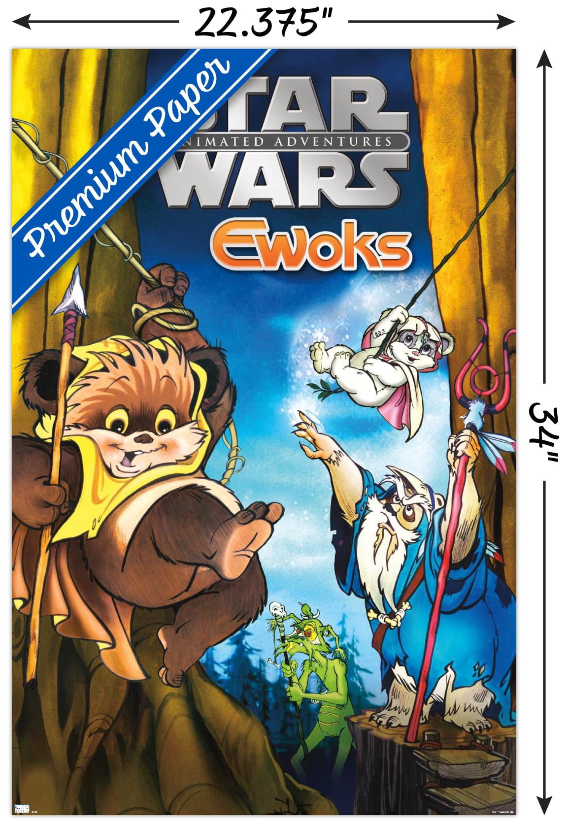 Star Wars: Ewoks - Key Art Wall Poster, 22.375" x 34"