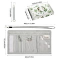 thumbnail image 3 of JIALIOU Nylon Trifold Card Wallet with ID Window Zipper Pocket for Men Women Teen Green Gnomes and Clover, 3 of 7