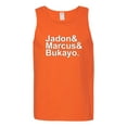 thumbnail image 2 of Wild Bobby, Jadon & Marcus & Bukayo, Sports, Men Graphic Tank Top, Orange, 3X-Large, 2 of 5
