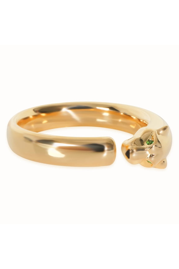 Pre-Owned 18K Yellow Gold Cartier Panthere Ring, Small Model, Size 64