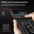 thumbnail image 2 of for Google Pixel 8A Case with Camera Lens Cover HD Screen Protector, 10 FT Military Grade Drop Protection, Magnetic Ring Holder Kickstand Protective Phone Case, Black, 2 of 13
