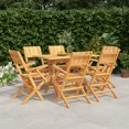 thumbnail image 1 of vidaXL 7 Piece Garden Dining Set Solid Wood Teak, 1 of 5