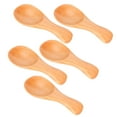 5Pack of Mini Wooden Spoons for Ice Cream, Seasoning, Sugar, Coffee, Tea Ideal for Kitchen