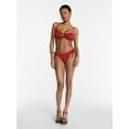 thumbnail image 4 of Hot Girl Summer by Megan Thee Stallion Women's and Women's Plus Summer Stallion Kini Crochet Bandeau Bikini Top, Sizes XS-3X, 4 of 7