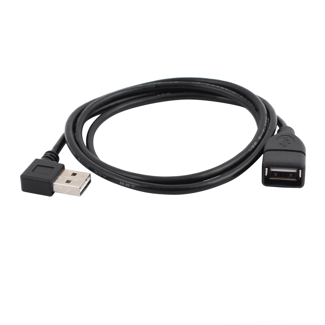 2pcs 90 D Left Angled USB Mini 5Pin Male to USB Female aux audio OTG cable 10cm 