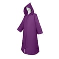 thumbnail image 4 of YanHoo Long Hooded Cloak for Adult Men Medieval Robe Women Cape Halloween Cloak Costume Party Outfit, 4 of 7