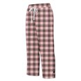 thumbnail image 3 of Women Plaid Printed Pants High Waisted Drawstring Casual Straight Leg Pants Summer Palazzo Trousers, 3 of 5