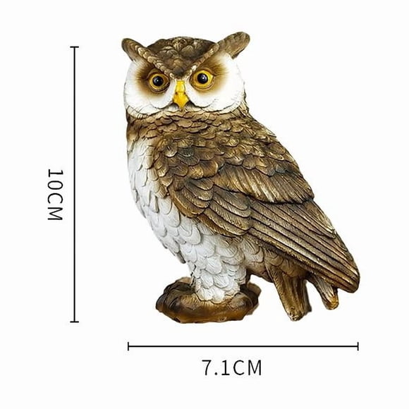 Owl Garden Statue,Resin Owl Figurine Garden Lawn Ornaments,Garden Owl Decor,Outdoor Resin Owl Figurine Sculpture for Home Porch Patio Lawn Yard Decor,Owl Lovers,Housewarming Gifts