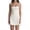 Off-White, variant on Yunliwuli Women Summer Solid Color Dress, Low-Cut Sling Sleeveless High Waist A-Line One Piece Garment