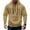 Khaki#8, variant on Big and Tall Pullover Mens Tactical Quarter Zip Hoodies Winter Long Sleeve Drawstring Athletic Hoodie Fall Multiple Pockets Cargo Military Sweatshirt Army Green L