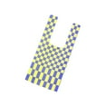 thumbnail image 4 of facefd Grid Pattern Lady Shoulder Bag Handbag Hand Bag Women Totes Purple Yellow, 4 of 8