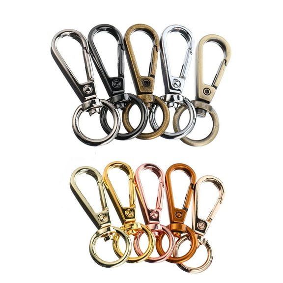 OUNONA DIY Jewelry Making Clasps Assorted Color Durable Alloy for Accessories 10Pcs