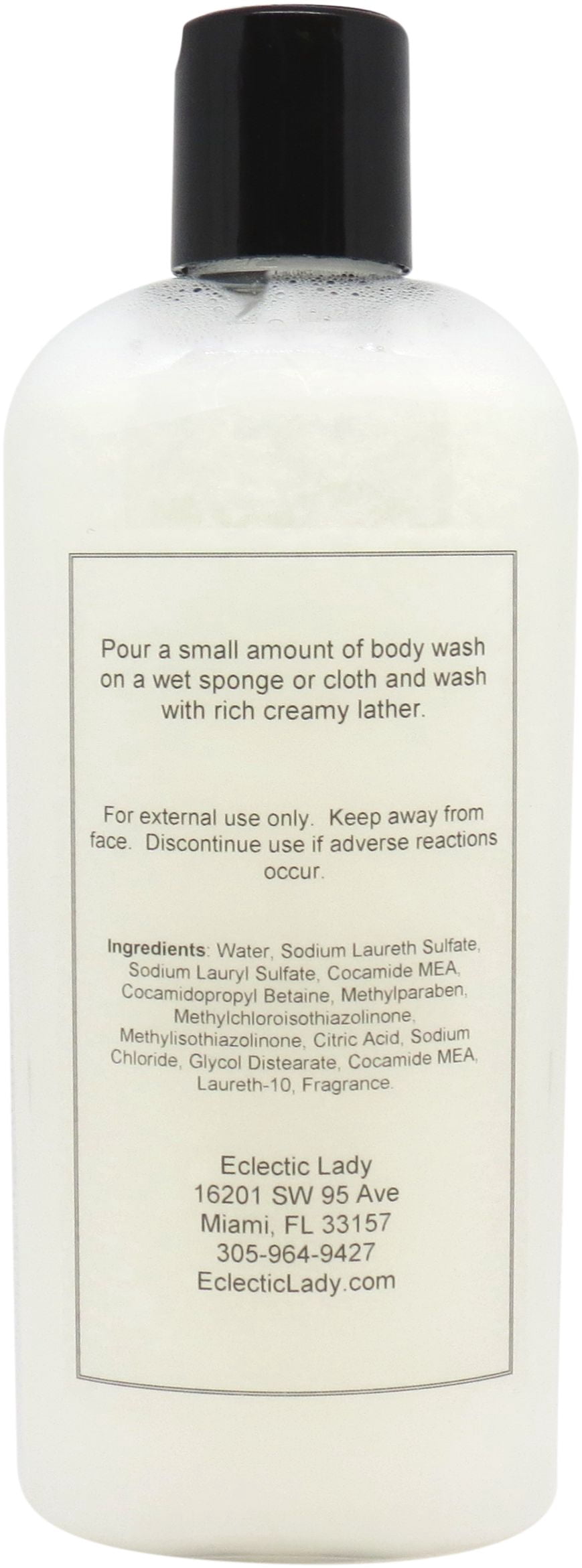 Mocha Body Wash by Eclectic Lady, Liquid Shower Gel for Women and Men, 8 Ounces