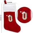 thumbnail image 2 of VEYLIN Christmas Stockings with Letters, 20 Inch Plush Christmas Stockings Large Embroidered Stockings Christmas Stockings for Kids/Adult Red Letter(O, 2 of 5