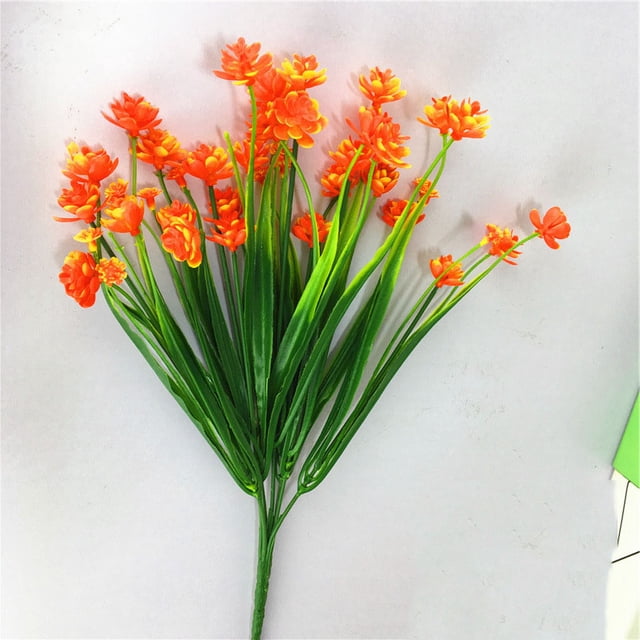 paquetes de flores artificiales para exteriores, vegetación de plástico sintético para plantas colgantes de interior y exterior, jardín, porche, ventana, casa, boda, granja, decoración brillar Juguete