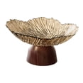 thumbnail image 4 of Bandeja para frutero con pedestal, ligera, moderna y multiusos, para frutos secos. oro, 4 of 8
