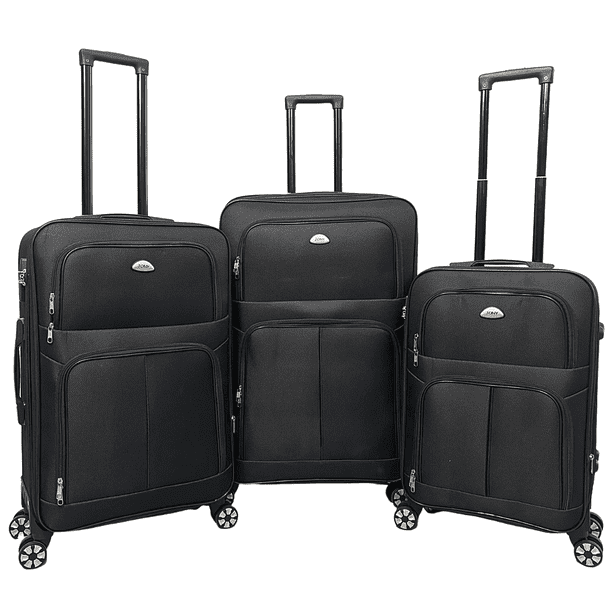 Set 3 Maletas De Viaje Jony Con Ruedas 20 24 Y 28 Pulgadas Con Candado