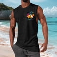 thumbnail image 2 of XUNKUSGA Tank Tops Men Cotton Sleeveless Mens T-Shirts Fashion Summer Graphic Tank Tops for Men Soft Skin Friendly Tee Shirts Mens for Gym Workout,#26,XL, 2 of 6