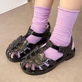 thumbnail image 2 of FSYBOA Girls Jelly Sandals, Non-Slip Casual Outdoors Closed Toe Kids Summer Shoes Black Size 10(Little Kids), 2 of 9
