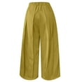 thumbnail image 3 of Women’s Pants High Waisted Trousers Baggy Yellow Pant Womens Pants Casual Comfy Work Pants Clothes Women, 3 of 4
