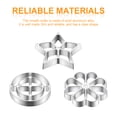 thumbnail image 7 of Tcwhniev 4Pack Rosette Mould Set, Bunuelos Mold with Wooden Handle, Rosette Cookie Bunuelos Tool Star Flower Circle Aluminium Cast Waffle Molds Set with 3 Interchangeable, 7 of 7