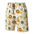 thumbnail image 4 of Balery Tiger Lion Traje de Baño Estilo Hawaiano para Hombre, Shorts de Secado Rápido con Bolsillos-X-Large, 4 of 6
