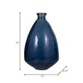 thumbnail image 4 of Round Silhouette Glass Vase for Living Room and Home Decor - Decorative Flower Vase for Mantel, Bedroom, or Office Display - House Accent for Entryway Table Decor or Window Sill - 19", Blue, 4 of 14