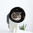 thumbnail image 1 of Black Cats Soft Cat Dog Recovery Collar Adjustable Cat Cone Wound Healing Protective After Surgery for Kitten and Small Dogs, 1 of 7