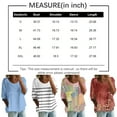thumbnail image 3 of WTOBBY Women's Floral Print V-Neck Bohemian Top with 3/4 Sleeve, Casual Loose Fit Blouse for Fall Season, Comfortable Fashion Apparel and Daily Wear,Beige M, 3 of 5