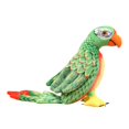 thumbnail image 3 of de peluche, pájaro de peluche, juguete decorativo, loro, juguete de fiesta para niños, para sala de estar, 19,69 x 10,24 pulgadas Verde, 3 of 8