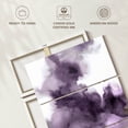 thumbnail image 6 of Elephant Stock Derive In Amethyst I Wall Art - Vertical Multi Panel Canvas - Living Room Wall Decor - Abstract Multi Panel - White And Purple Decor By Daniela Hudson - 32" x 50", 6 of 8