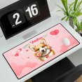 thumbnail image 3 of Happy Valentine's Day Corgi holding flowers Desk Mat Full Keyboard Mouse Pad Welsh Corgi Dog Lover Gifts Idea Large Mousepad - 3005, 3 of 5