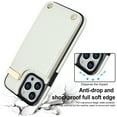 thumbnail image 5 of Decase Back Wallet Cover for iPhone 13 Pro Max,Shockproof Premium PU Leather Wallet Card Slot Money Pocket for Men Women Girls Flip Protective Case,White, 5 of 7