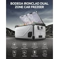 thumbnail image 2 of 12 Volt Car Refrigerator, 100Quart (95L) Dual Zone Car Fridge APP Control, Portable Freezer, -4℉-68℉ RV Electric Cooler 12/24V DC &100-240V AC for Outdoor, Camping, Travel, 2 of 10