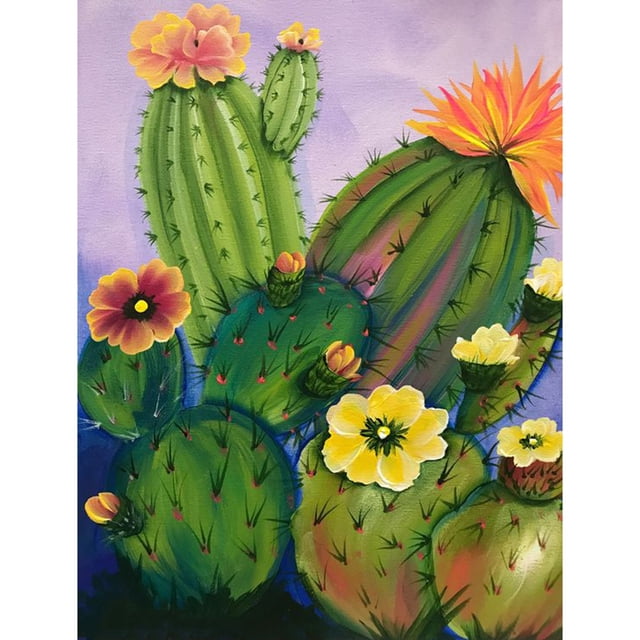 Taladro Pintura Diamante (DE0898) 5D DIY Completo Cactus Bordado Mosaico Kit (W1886) 45x60cm FLhrweasw Nuevo