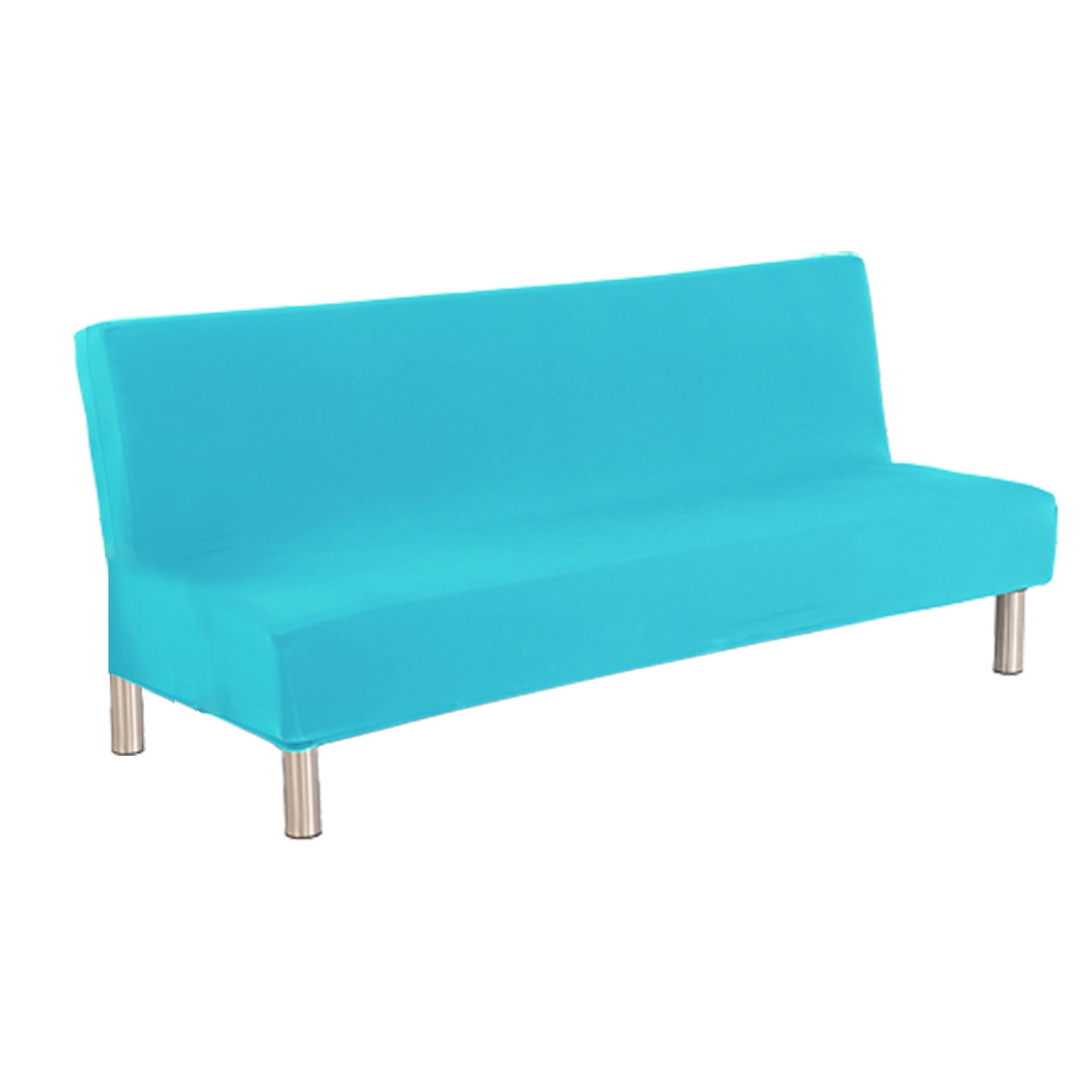 Armless Sofa Cover Stretch Futon Couch Cover Sofa Bed Slipcover, Furniture Protective Cover